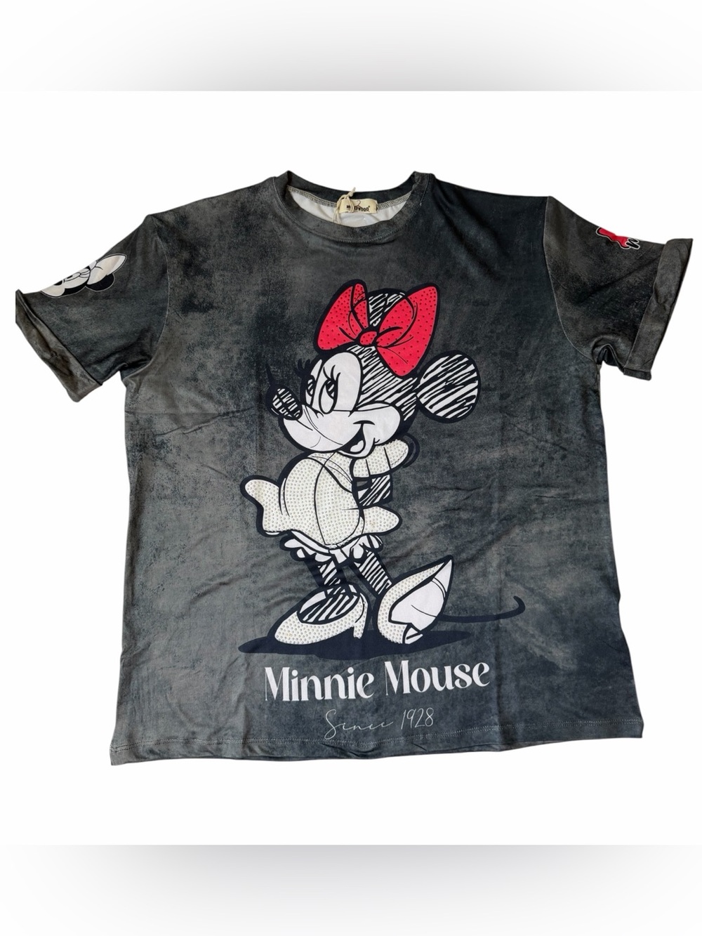 Minnie Mouse Graphic Tee in Black with Red Accent - Picture 3 of 6